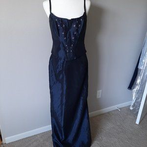 Navy 2 peice formal dress
